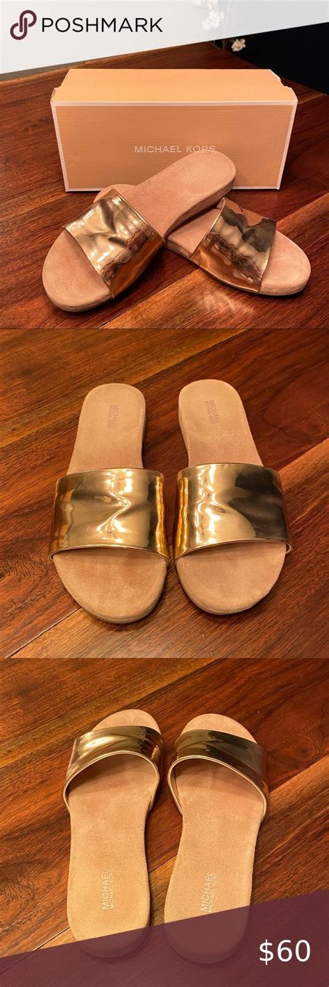 michael kors slip on sliders.